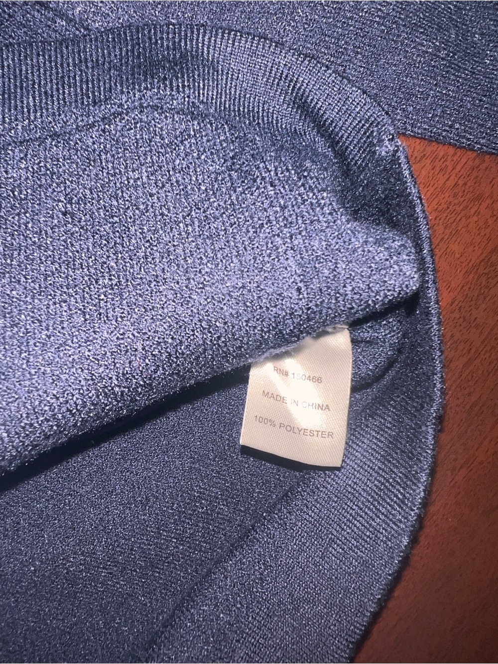 41 Hawthorn Navy Sweater with White Trim and Gold Buttons - Picture 3 of 4